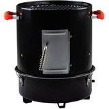 Compact Charcoal Bullet Smoker - Black, 376 sq. in.