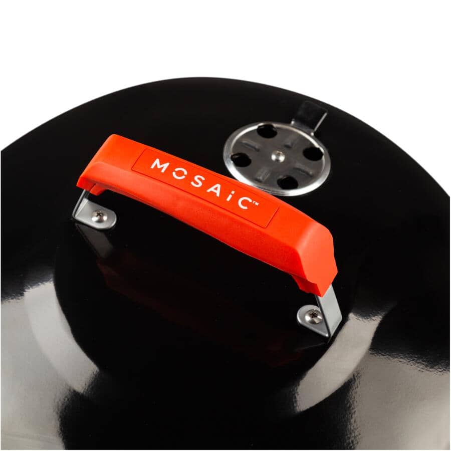 Compact Charcoal Bullet Smoker - Black, 376 sq. in.