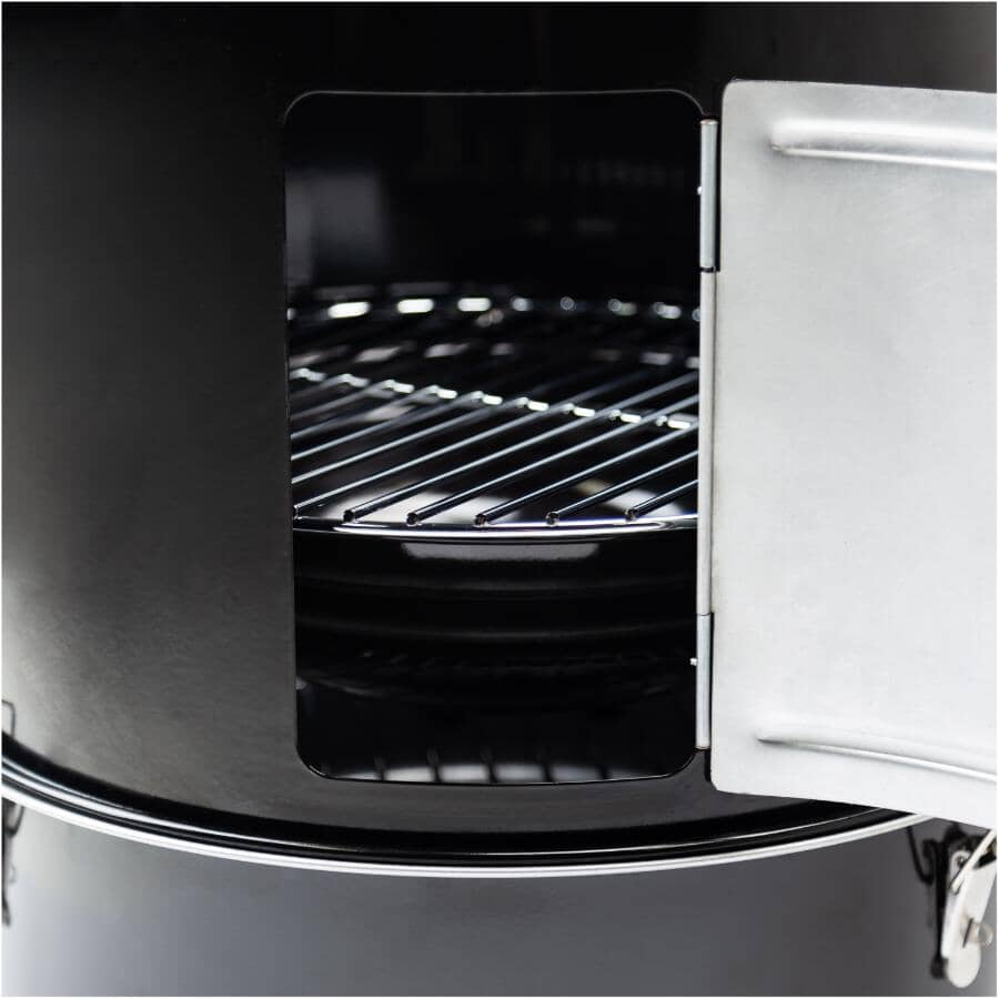 Compact Charcoal Bullet Smoker - Black, 376 sq. in.
