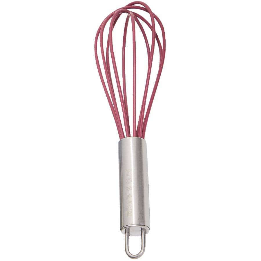 Silicone & Stainless Steel Mini Whisk - Assorted Colours, 7"