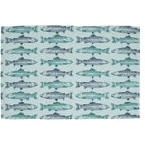 20" x 30" Cotton Tea Towel - Fish