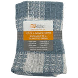 Cotton Dish Cloth - Assorted Colours, 12" x 12", 6 Pack