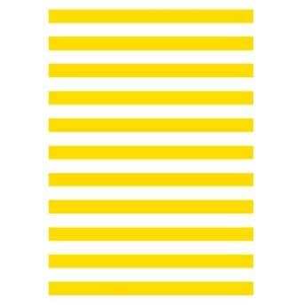 Plastic Patio Rug - Yellow Cabana Stripe, 108" x 72"