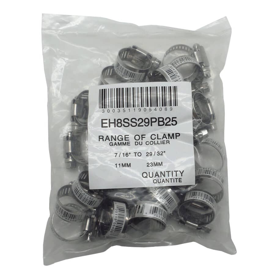 #8 3/4" Stainless Steel Hose Clamp