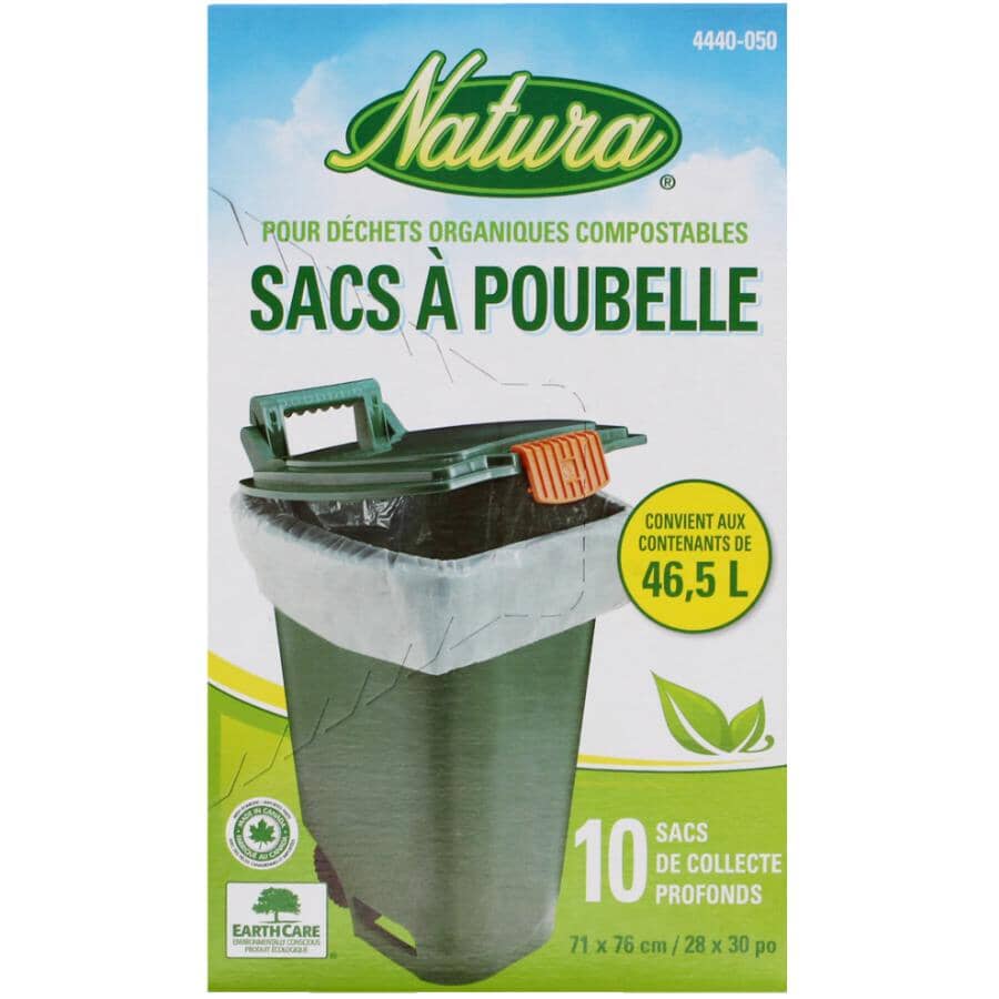 10 Pack 28" x 30" Tall Bin Compostable Bags