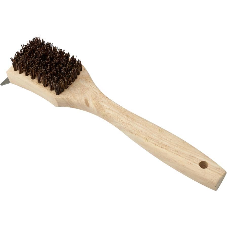 Palmyra Bristle Wood Handle Grill Brush