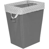 13" x 18" x 22" Grey Fabric Laundry Hamper