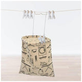 Hanging Canvas Clothespin Bag - 11" x 11.8"