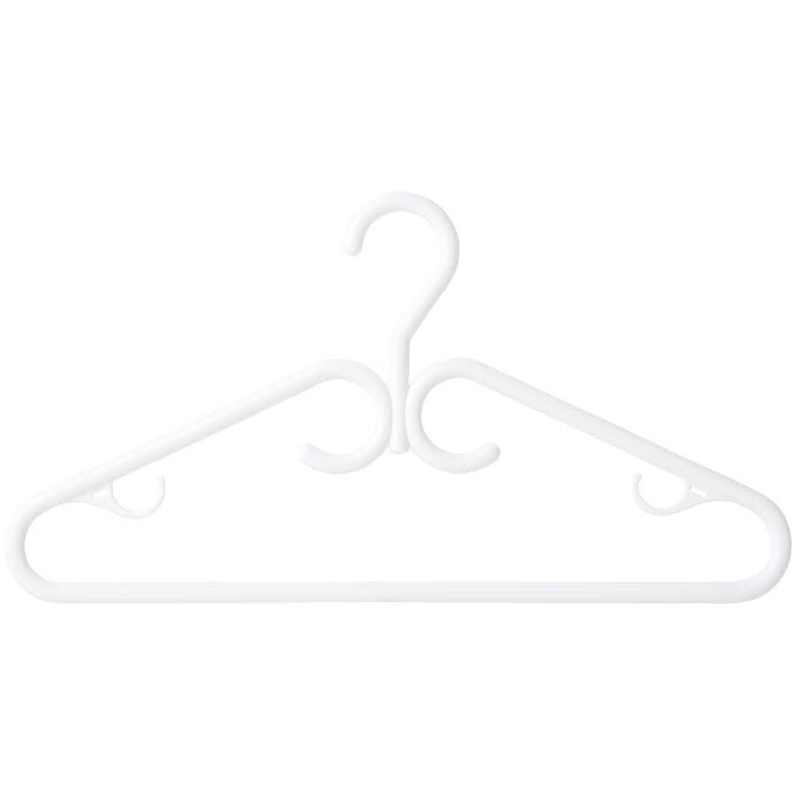 Plastic Clothes Hangers - Heavy Duty, 3 Pack