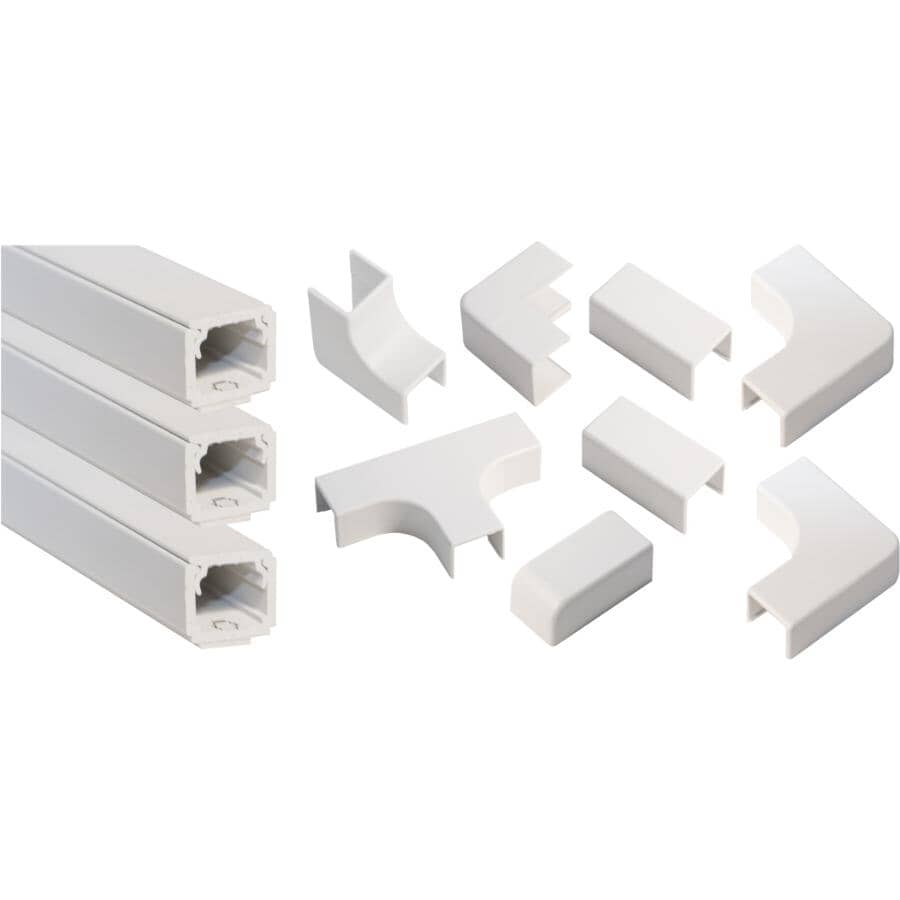 Small White Cord Conceal Combo Kit