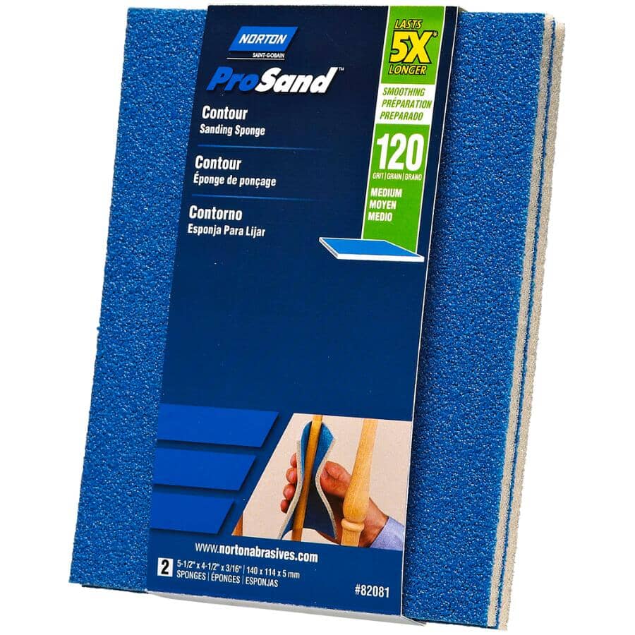 5X ProSand Contour Sanding Pads - 120G, 2 Pack