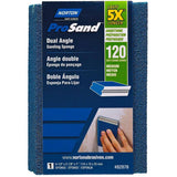 5X ProSand Dual Angle Sanding Sponge - 120G, 4-1/2" x 2-7/8" x 1"