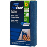 5X ProSand Dual Angle Sanding Sponge - 120G, 4-1/2" x 2-7/8" x 1"