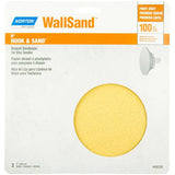 WallSand 9" Hook & Loop Drywall Sandpaper - 100 Grit,  3 Pack