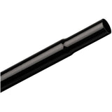 1-1/4" x 10-1/4' Black Top Fence Rail - with Swagged End