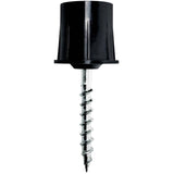 36" Round Black Steel Balusters with Connectors - 10 Pack