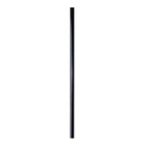 36" Round Black Steel Balusters with Connectors - 10 Pack