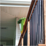 36" Round Black Steel Balusters with Connectors - 10 Pack