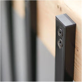 38" Rectangular Black Steel Balusters - 10 Pack