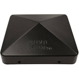 5" x 5" Black Eazy Cap Steel Fence Post Cap