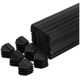 48" Black Chainlink Privacy Slats - 80 Pack