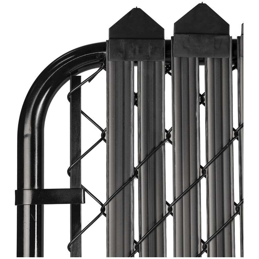 48" Black Chainlink Privacy Slats - 80 Pack