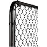48"H x 42"W Black Chain Link Gate - with 2" Squares, 11 Gauge
