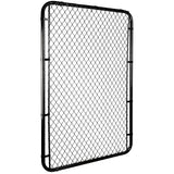 60"H x 42"W Black Chain Link Gate - with 2" Squares, 11 Gauge