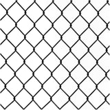 60"H x 42"W Black Chain Link Gate - with 2" Squares, 11 Gauge