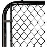 60"H x 42"W Black Chain Link Gate - with 2" Squares, 11 Gauge
