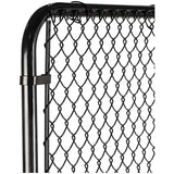 60"H x 42"W Black Chain Link Gate - with 2" Squares, 11 Gauge