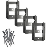 Stair & Deck Rail Connectors - Black, 4 Pack