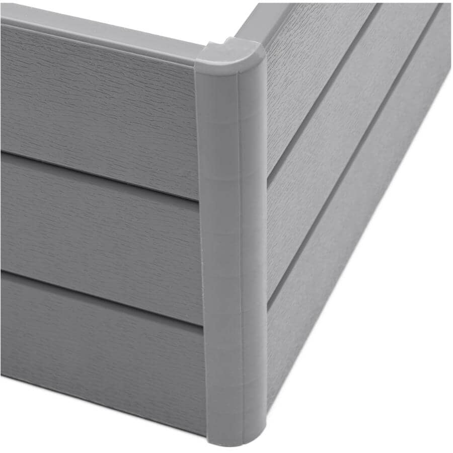 44.5" x 44.5" x 11.5" Raised Garden Bed - Slate Grey