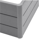 44.5" x 44.5" x 11.5" Raised Garden Bed - Slate Grey