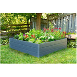 44.5" x 44.5" x 11.5" Raised Garden Bed - Slate Grey