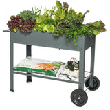 Mobile Vertical Garden with Handle - Grey