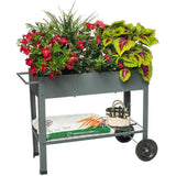 Mobile Vertical Garden with Handle - Grey