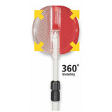 Red & White Fiberglass Driveway Marker - 72"