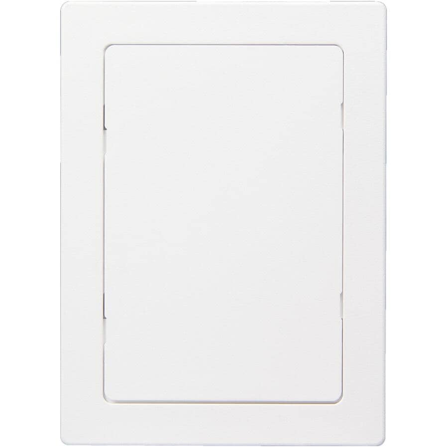 6" x 9" Plastic Access Panel with Frame - White