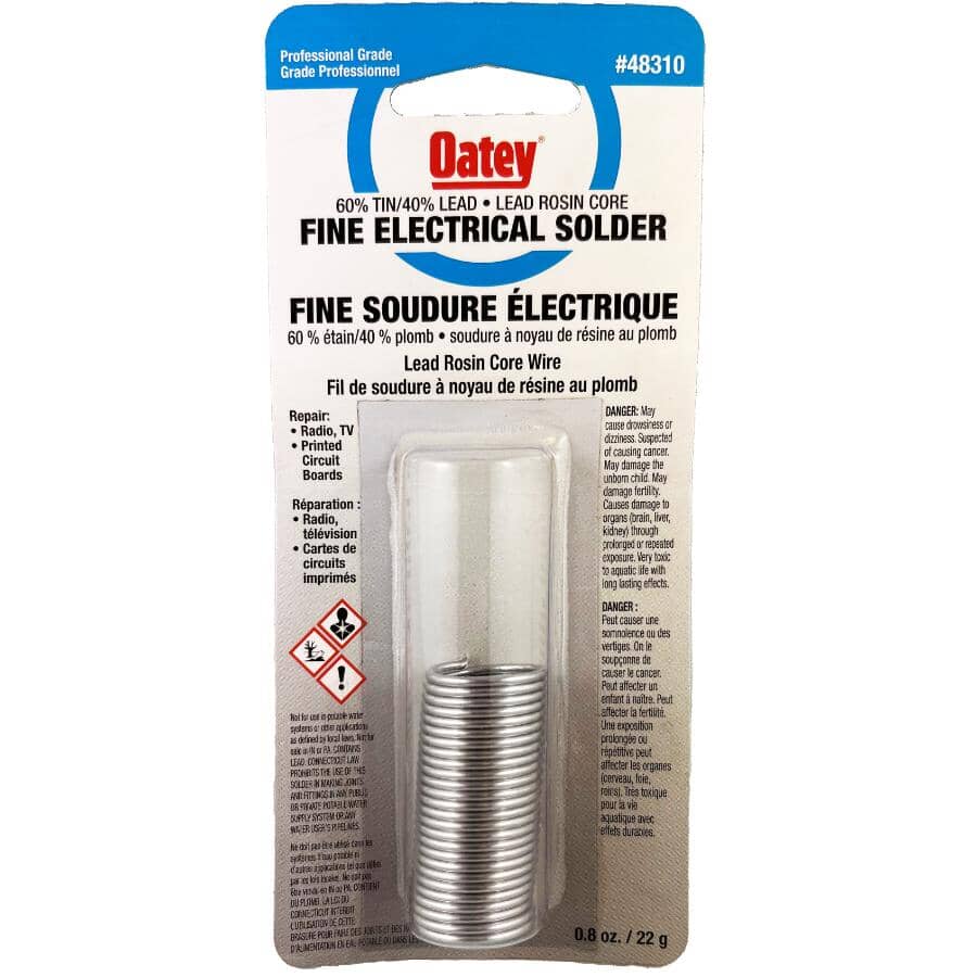 60/40 Rosin Core Electronic Solder - 22g