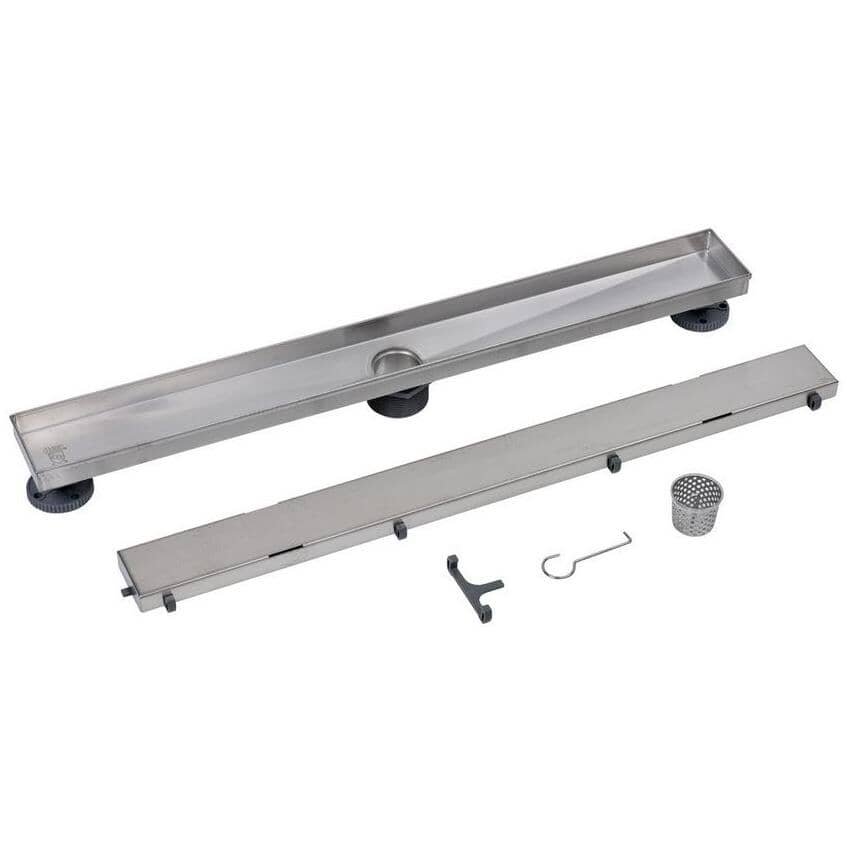 Designline 28" Stainless Steel Linear Shower Drain Tile-in Grate