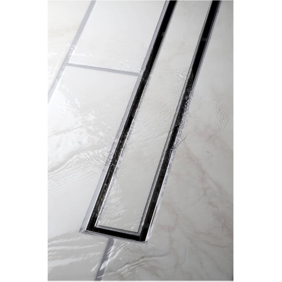 Designline 28" Stainless Steel Linear Shower Drain Tile-in Grate