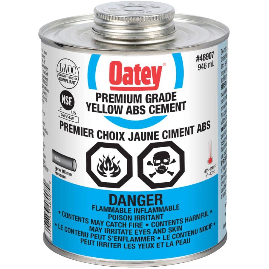 Yellow Premium Grade ABS Cement - 946 ml