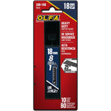 10 Pack 18mm Ultra Sharp SnapOff Utility Blades