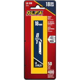 18 mm Silver Snap-Off Blades - 50 Pack