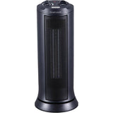 1500W Ceramic Tower Heater - Black