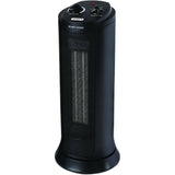 1500W Ceramic Tower Heater - Black