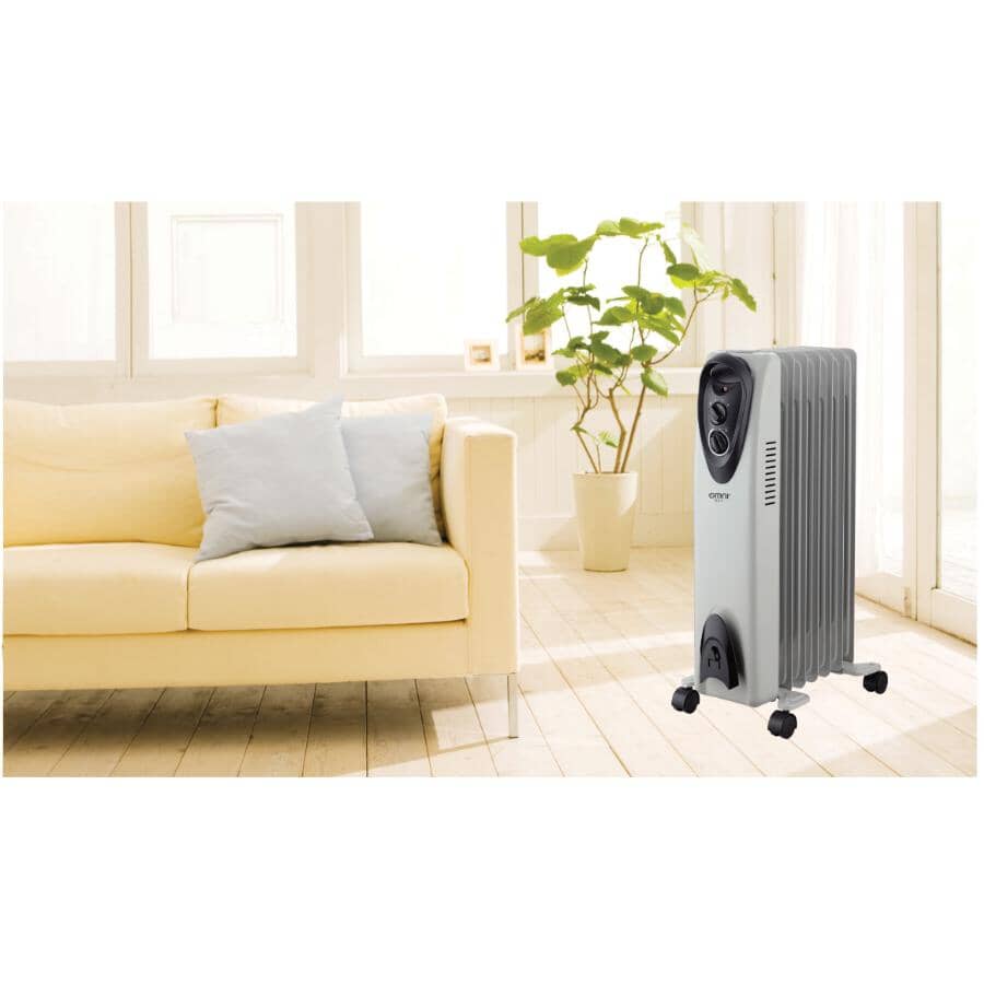 1500W Oil-Filled Heater with Thermostat