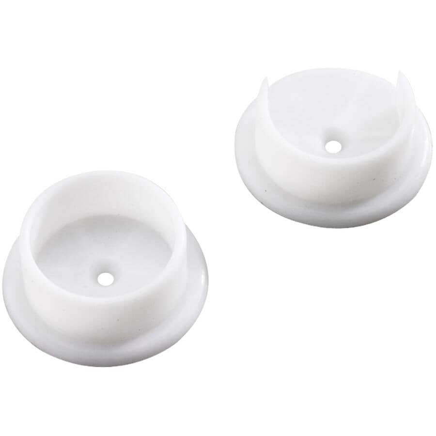 1 Pair 1-5/16" White Pole Sockets