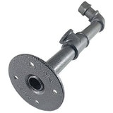 10" Decorative Industrial Pipe Shelf Bracket - Granite, 2 Pack